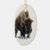Büffel-Verzierung Keramik Ornament (Rechts)