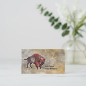 Büffel Visitenkarte (Stehend Vorderseite)