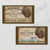 Büffel Visitenkarte (Vorne/Hinten)