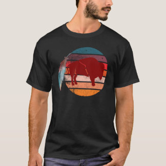 Büffelfeder Indigene Native Amerikaner T-Shirt
