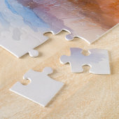 Büffelherde im Schnee in Aquarell Puzzle (Seite)