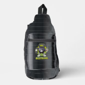 Buffeline Gym Kettlebell Character Duffel Bag Crossbody Bag (Vorderseite)