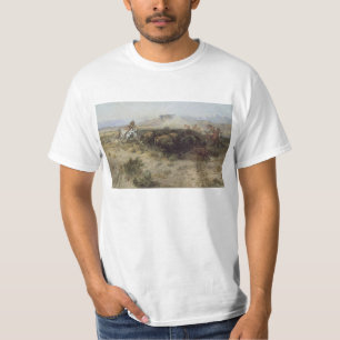 Büffeljagd Nr. 26 von CM Russell, Vintage Indians T-Shirt