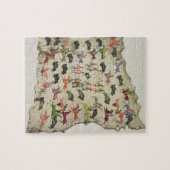 Büffeljagd (Pigment auf Elchhaut) Puzzle (Horizontal)