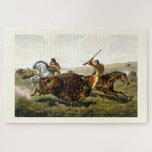 Büffeljagd Puzzle