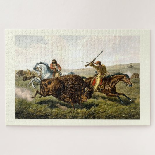 Büffeljagd Puzzle (Horizontal)