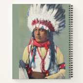 Büffelkalb Native American Notizblock (Rückseite)
