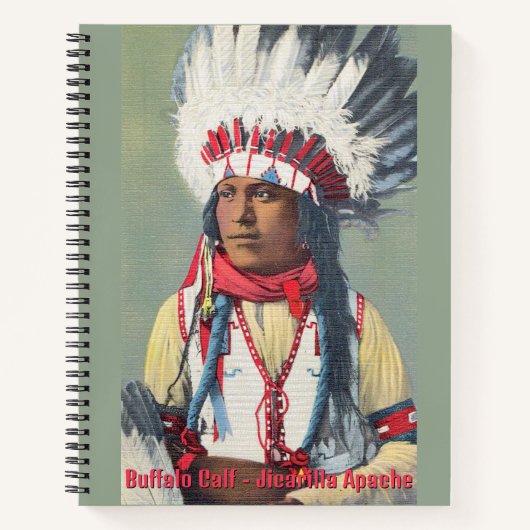 Büffelkalb Native American Notizblock (Vorderseite)