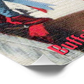Büffelkalb Native American Poster (Ecke)