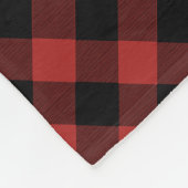 Büffelkarierter Fox scherzt Fleece-Decke Fleecedecke (Ecke)