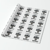 Büffelkopf Bison Tier Büffel Geschenkpapier (Ungerollt)