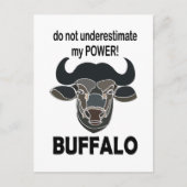 Büffelkopf Bison Tier Büffel Postkarte (Vorderseite)