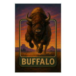 Büffelposter Poster