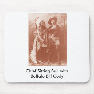 Büffelrechnung des Sitting Bull w, Hauptsitting Mousepad
