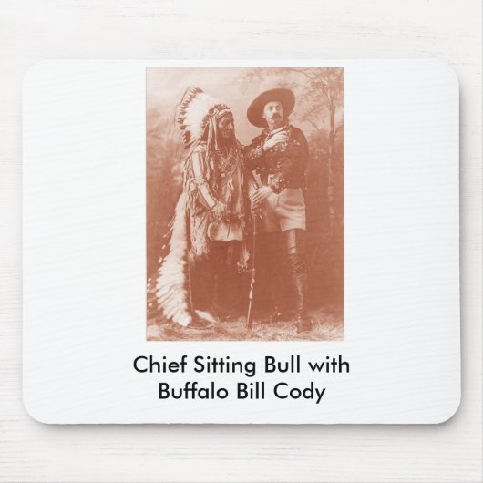 Büffelrechnung des Sitting Bull w, Hauptsitting Mousepad (Vorne)