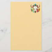 Büffelschädel-Emblem der Native Americans Briefpapier (Vorderseite)