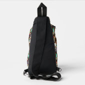 Büffelschädel-Emblem der Native Americans Crossbody Bag (Rückseite)