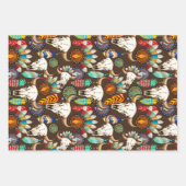 Büffelschädel-Emblem der Native Americans Geschenkpapier Set (Vorderseite 2)