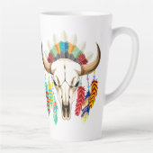 Büffelschädel-Emblem der Native Americans Milchtasse (Rechts)