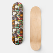 Büffelschädel-Emblem der Native Americans Skateboard (Vorderseite)