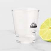 Büffelschussglas Schnapsglas (Links)