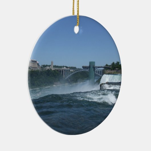 Büffelseite von Niagara Falls Keramikornament (Rechts)