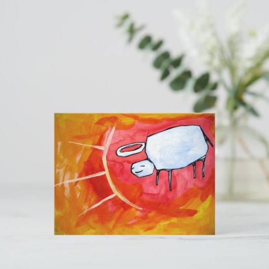 Büffelsonne Postkarte (Stehend Vorderseite)