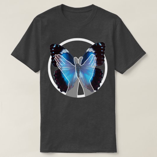 Bufferfly-Zeichen T-Shirt (Design vorne)