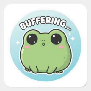 Buffering Frosch Aufkleber Süßer Leerfrosch Meme K