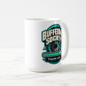 Buffering Society – Bitte warten Tech Humor Kaffeetasse (VorderseiteRechts)