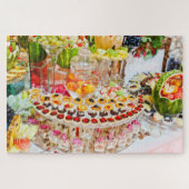 Buffet mit Obst und Gebäck Puzzle (Horizontal)