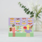 Buffet Postkarte (Stehend Vorderseite)