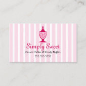 Büffet und Desserttische Visitenkarte (Vorderseite)