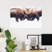 Büffets zum Kämpfen Poster (Heimbüro)