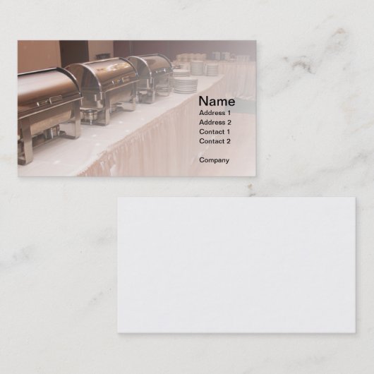 Buffettisch Visitenkarte (Vorne/Hinten)