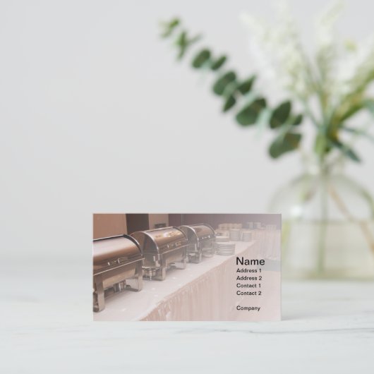 Buffettisch Visitenkarte (Stehend Vorderseite)