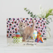 Buffington's (Katze/Kätzchen) Einladung zum Geburt (Stehend Vorderseite)