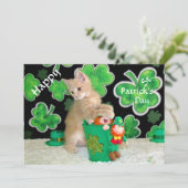 Buffington's St. Patrick's Day Flat Card - Katze (Stehend Vorderseite)