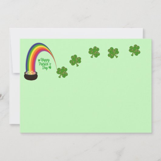 Buffington's St. Patrick's Day Flat Card - Katze (Rückseite)