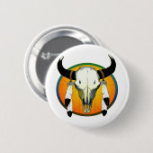 bufflalo Schädel Button (Vorne & Hinten)