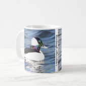 Bufflehead Coffee Tasse II by BirdingCollectibles (Vorderseite Links)
