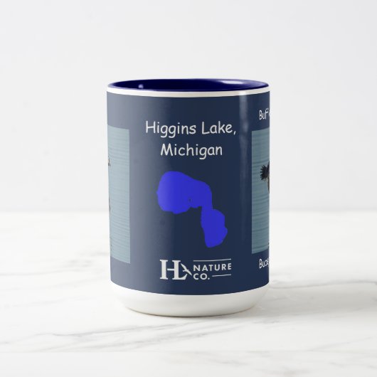 Bufflehead Drake Zweifarbige Tasse (Mittel)