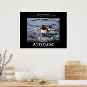Bufflehead Duck Attitude Motivierend Poster (Küche)