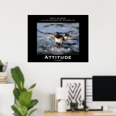Bufflehead Duck Attitude Motivierend Poster (Heimbüro)