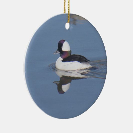 Bufflehead-Ente Drake Keramik Ornament (Rechts)
