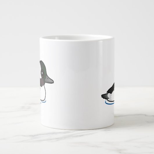 Bufflehead Jumbo-Tasse (Vorderseite)