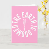 Buffy "die Erde ist verurteilte" Gruß-Karte Karte (Gelbe Blume)