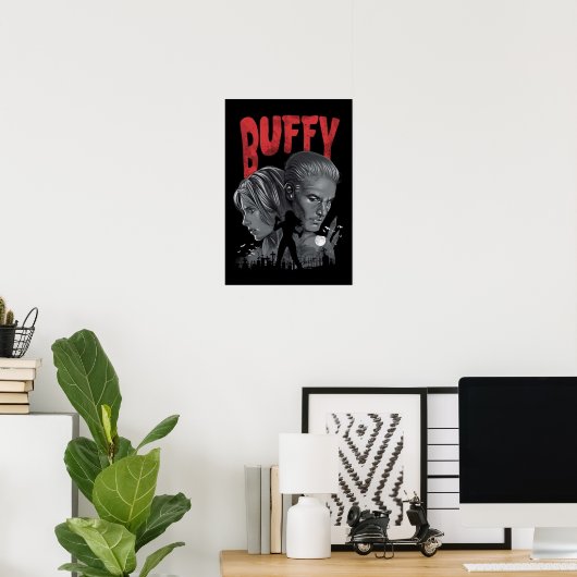 Buffy the vampire Slayer Night Poster (Heimbüro)