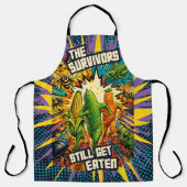 Bug attack panic vegetables cooking kitchen schürze (Vorderseite)