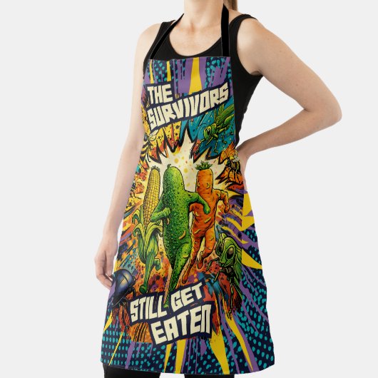 Bug attack panic vegetables cooking kitchen schürze (InSitu)